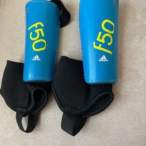 Adidas F50 Blue Shin Guards
